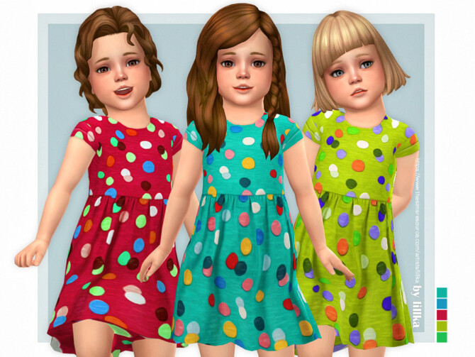 Sims 4 Zara Dress by lillka at TSR