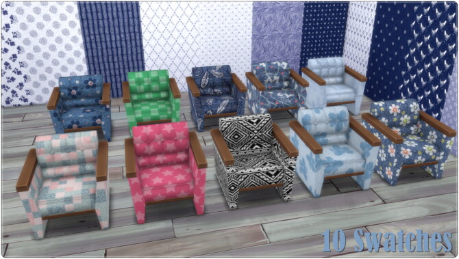 Sims 4 Blue Livingroom Collection at Annett’s Sims 4 Welt
