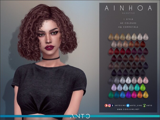 sims 4 hair cc short curly