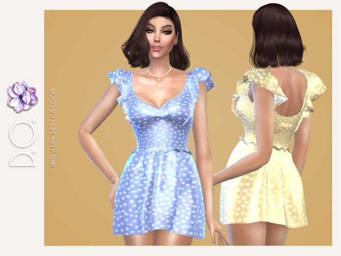 Sims 4 Dress 112 by D.O.Lilac at TSR