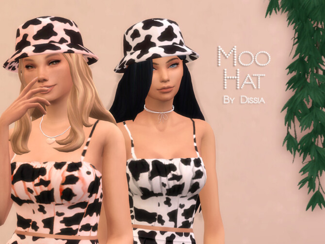Sims 4 Moo Hat by Dissia at TSR