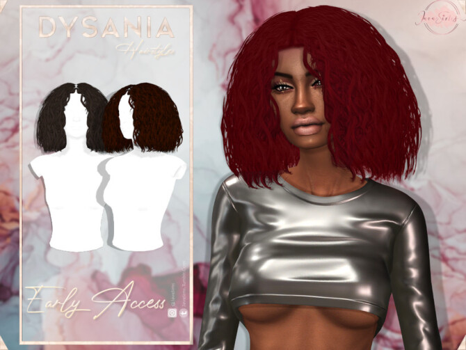 Sims 4 Dysania Hairstyle by JavaSims at TSR