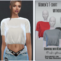 Women’s T-shirt Without Print By Sims House