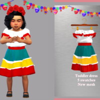 Toddler Dress Cinco De Mayo By Lyllyan