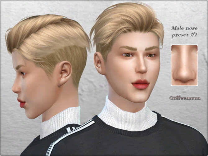 Sims 4 Male nose preset #2 by Coffeemoon at TSR