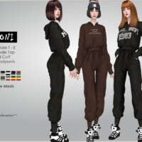 Soni Hoodie And Sweat Pants By Helsoseira