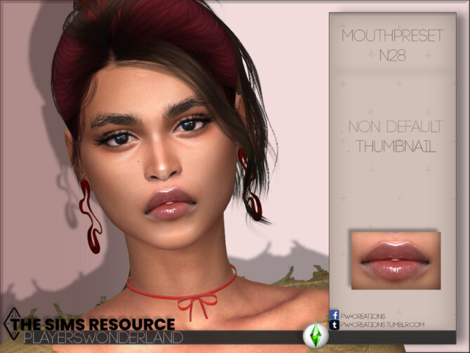 Sims 4 Mouthpreset N28 by PlayersWonderland at TSR