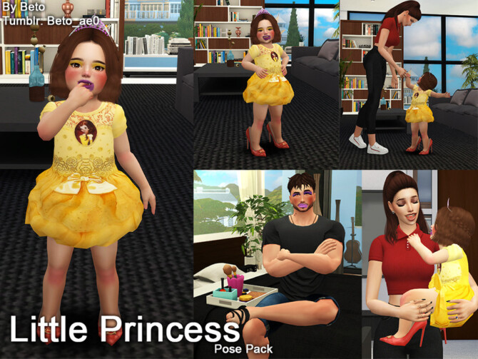 Sims 4 Little Princess (Pose pack) by Beto ae0 at TSR