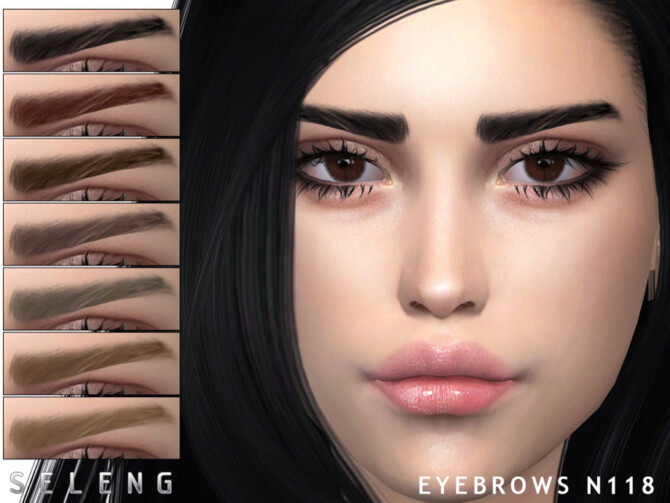 Sims 4 Eyebrows N118 by Seleng at TSR