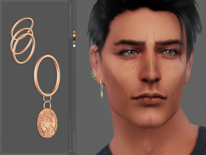 Sims 4 Colossus earrings | Right by sugar owl at TSR