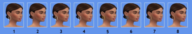Sims 4 BG MEDIUM HOOP EARRINGS at Sims4Sue
