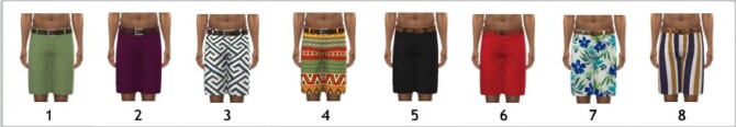 Sims 4 EP04 BELTED SHORTS (M) at Sims4Sue