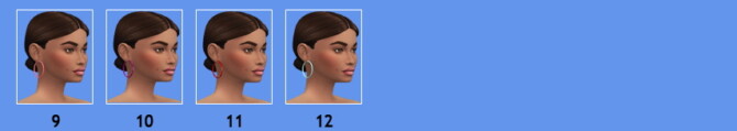 Sims 4 BG MEDIUM HOOP EARRINGS at Sims4Sue