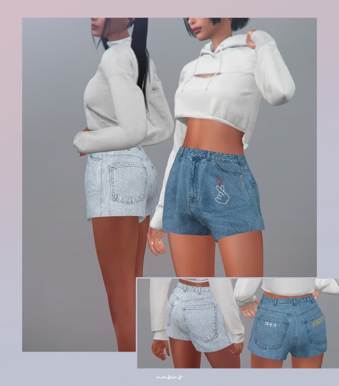 Sims 4 AF Dope Lovers Shorts at MMSIMS