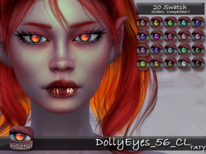 Sims 4 Dolly Eyes 56 CL by tatygagg at TSR