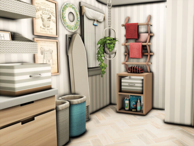Sims 4 Laundry Room by xogerardine at TSR