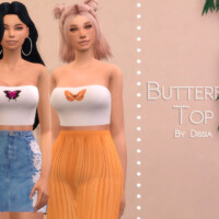 Butterfly Top By Dissia