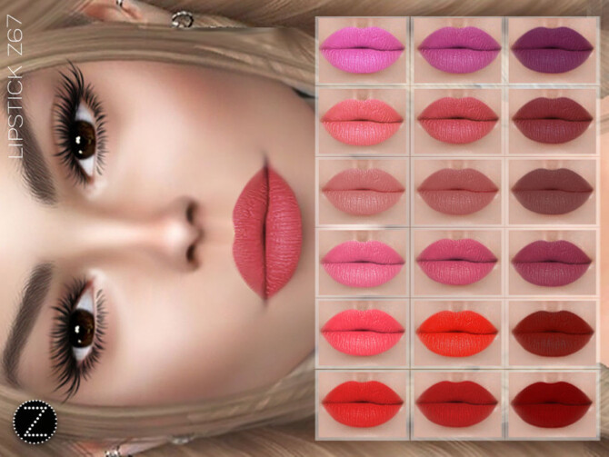 Sims 4 LIPSTICK Z67 by ZENX at TSR