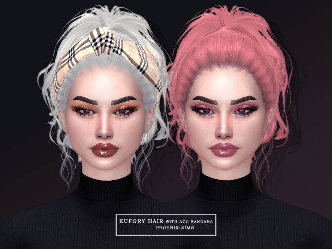 Sims 4 6 new hairstyles at Phoenix Sims
