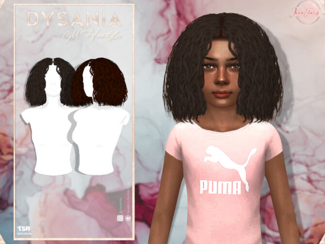 Sims 4 Dysania (Child Hairstyle) by JavaSims at TSR