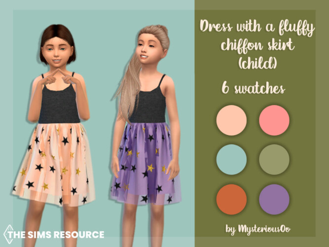 Dress With A Fluffy Chiffon Skirt (child) By Mysteriousoo