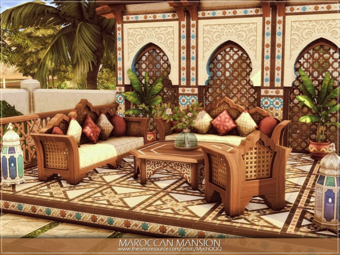 Sims 4 Maroccan Mansion by MychQQQ at TSR