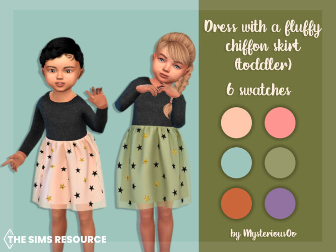 Dress With A Fluffy Chiffon Skirt (toddler) By Mysteriousoo