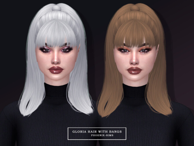 Sims 4 6 new hairstyles at Phoenix Sims