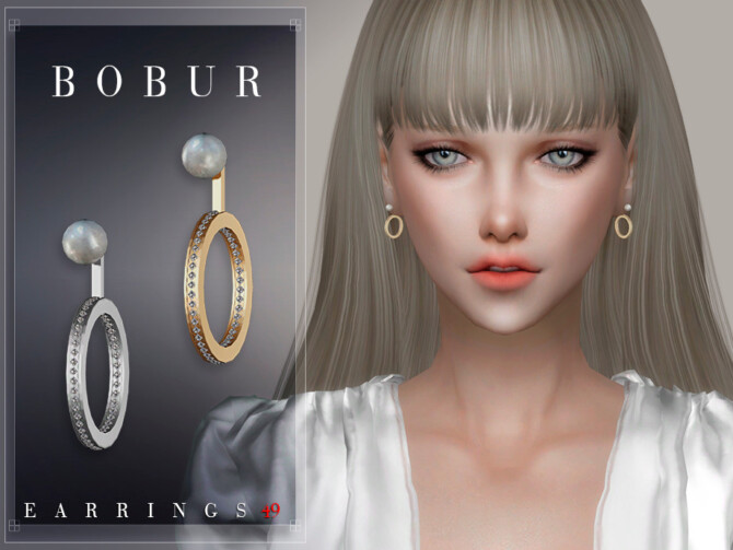 Sims 4 Earrings 49 by Bobur3 at TSR