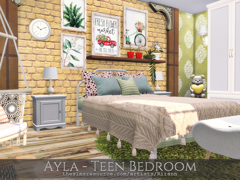 Ayla Teen Bedroom by Rirann at TSR » Sims 4 Updates