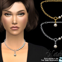 Pearl Fragment Chain Necklace By Natalis