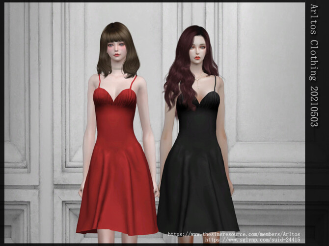Sims 4 Dress 20210503 by Arltos at TSR