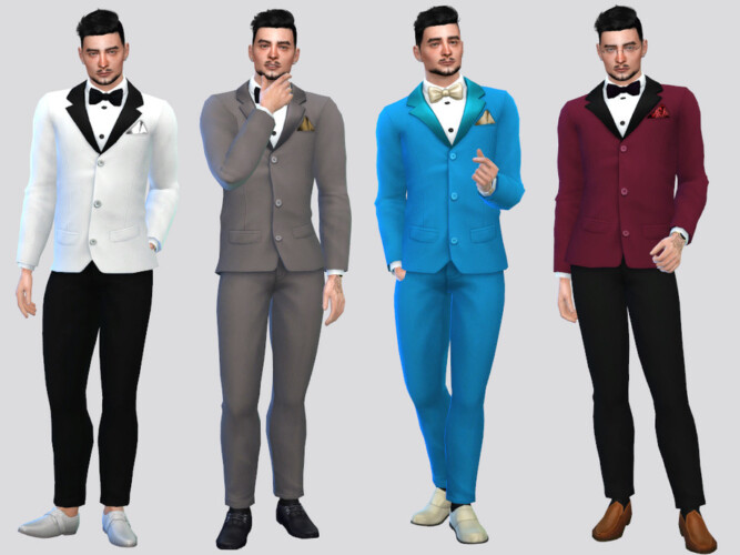 Formal Tuxedo Suit by McLayneSims at TSR » Sims 4 Updates