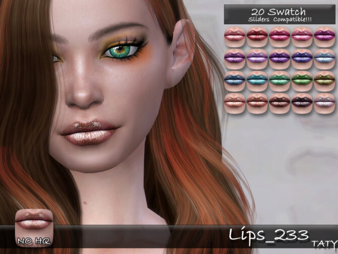 Sims 4 Lips 233 by tatygagg at TSR