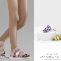 Girls Sandals Flowers