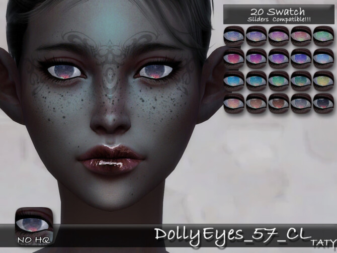 Sims 4 Dolly Eyes 57 CL by tatygagg at TSR