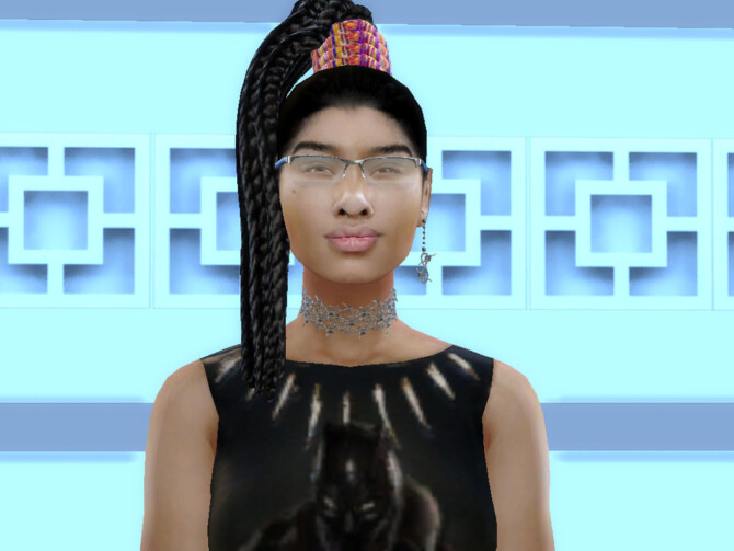 Sims 4 Sengalese Twist Pony with African Barrette by drteekaycee at TSR