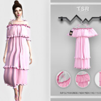 Ruffle Maxi Dress Bd464 By Busra-tr