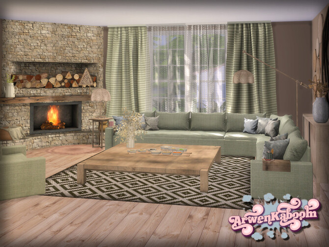 Sims 4 Pure Morning Set 1 Sectional Sofa by ArwenKaboom at TSR