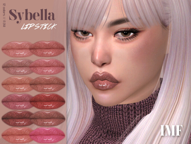Sims 4 IMF Sybella Lipstick N.341 by IzzieMcFire at TSR