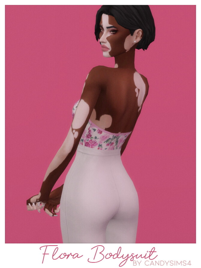 Sims 4 FLORA BODYSUIT at Candy Sims 4