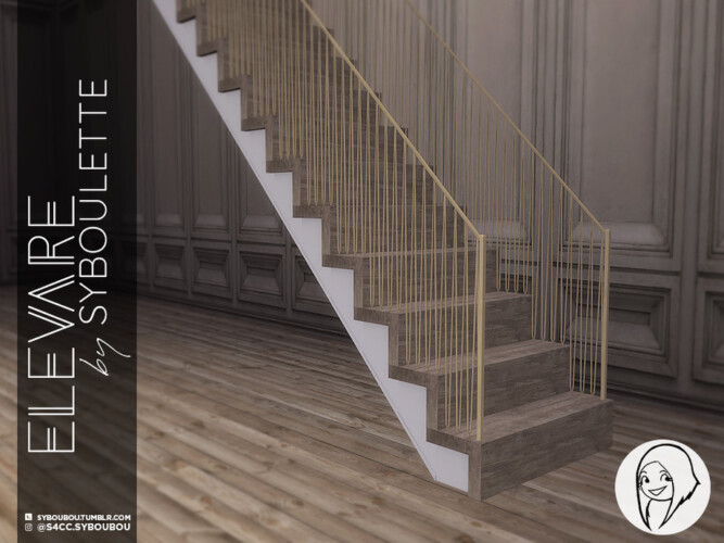 Elevare PART 1 stairs by Syboubou at TSR » Sims 4 Updates