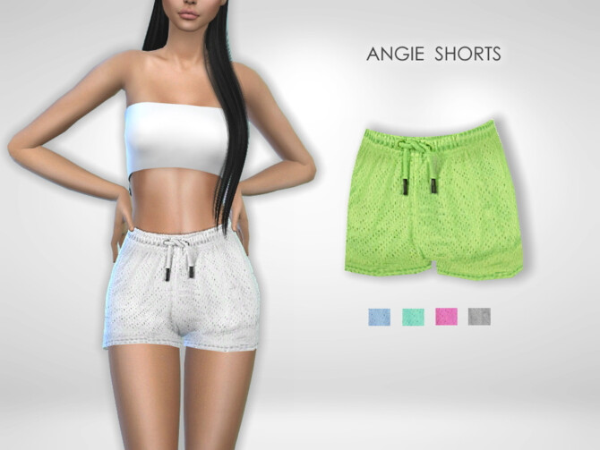 Sims 4 Angie Shorts by Puresim at TSR