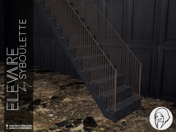 Elevare PART 1 stairs by Syboubou at TSR » Sims 4 Updates