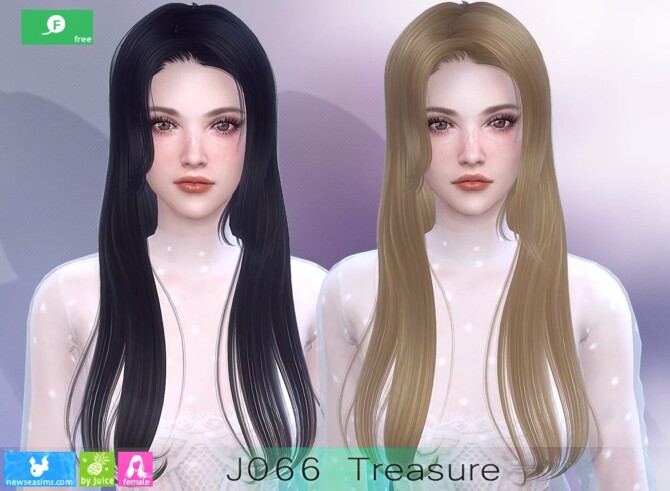 Sims 4 J066 Treasure hair at Newsea Sims 4