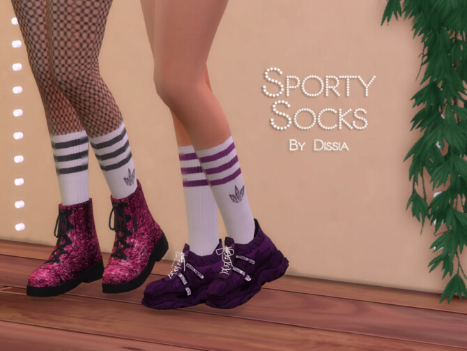 Sims 4 Sporty Socks by Dissia at TSR