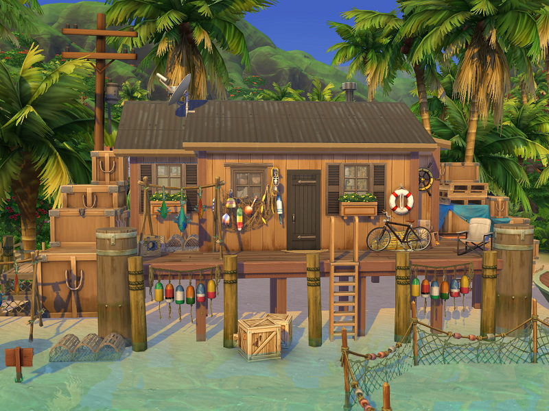 Cozy Fishing Cabin by Flubs79 at TSR » Sims 4 Updates