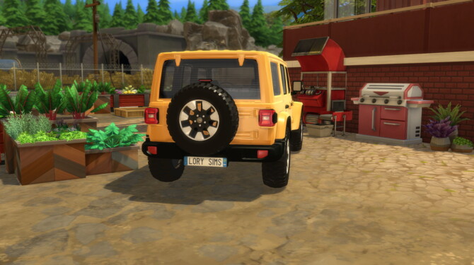 Sims 4 2018 Jeep Wrangler at LorySims