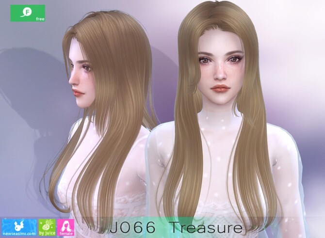 Sims 4 J066 Treasure hair at Newsea Sims 4