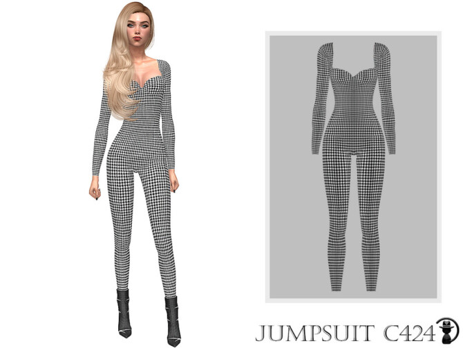 Sims 4 Jumpsuit C424 by turksimmer at TSR